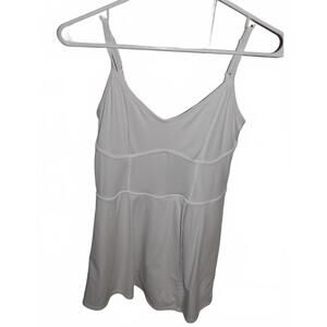 JoyLab White Sleeveless Adjustable Strap Tennis Dress Small